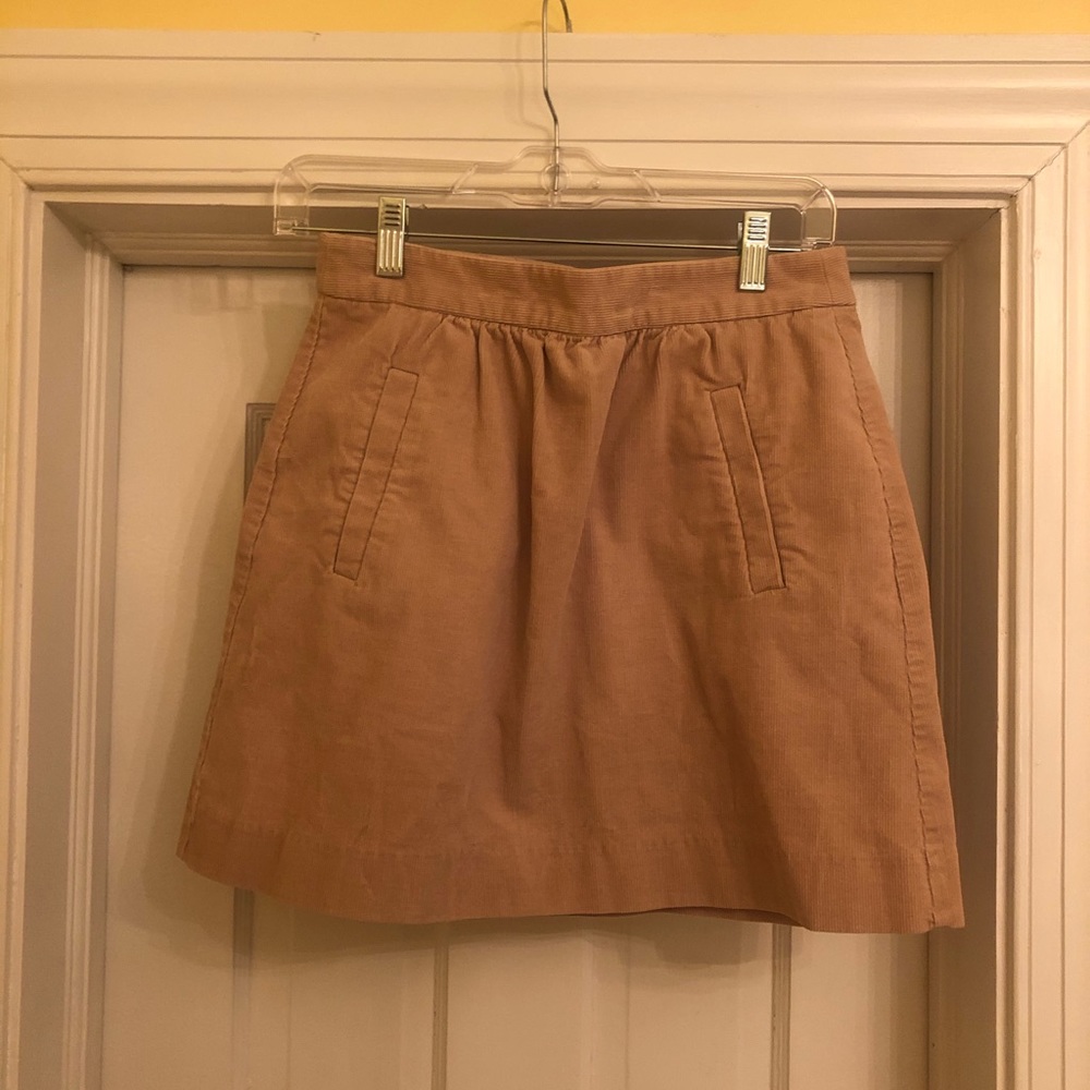 J-Crew corduroy mini skirt